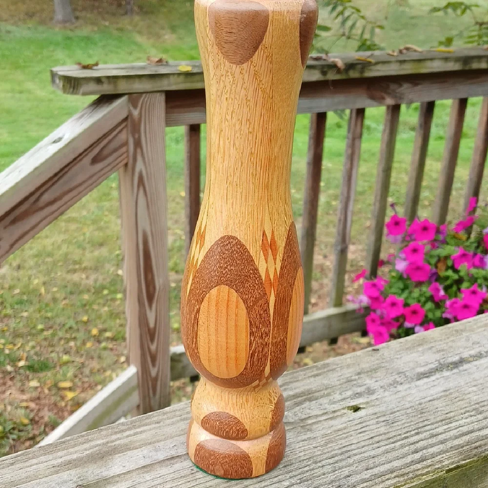 Wood Inlay Vase 10